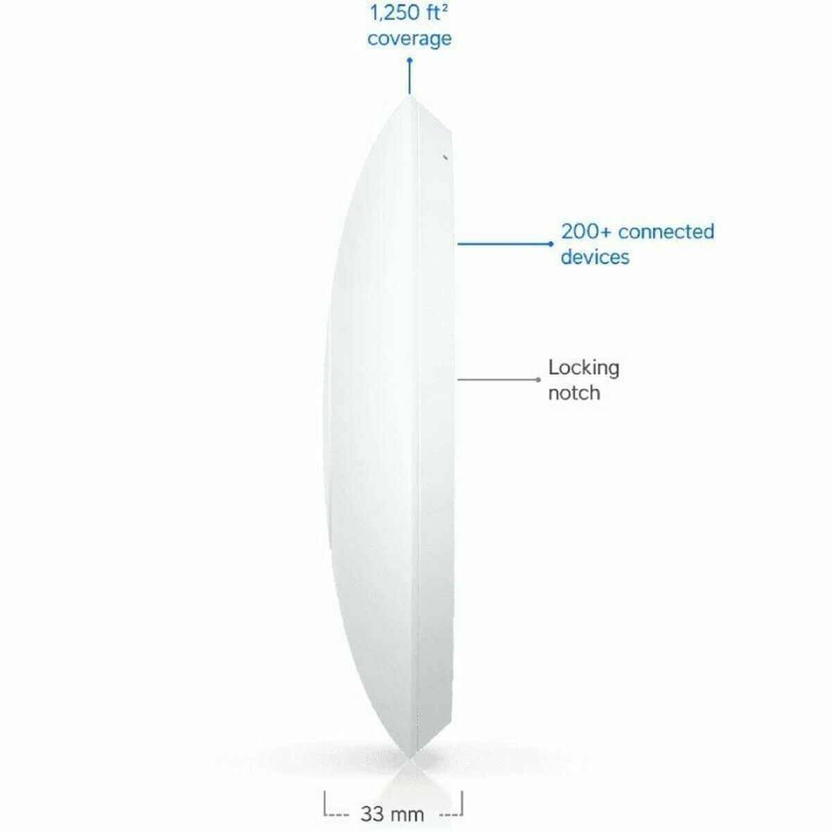 Compact ceiling-mounted WiFi 7 AP with