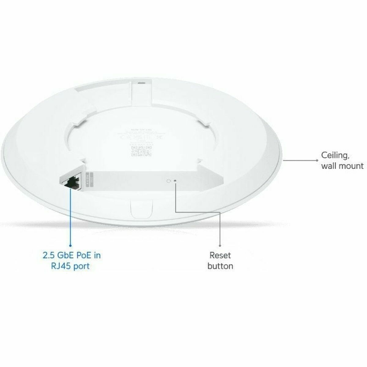 Compact ceiling-mounted WiFi 7 AP with