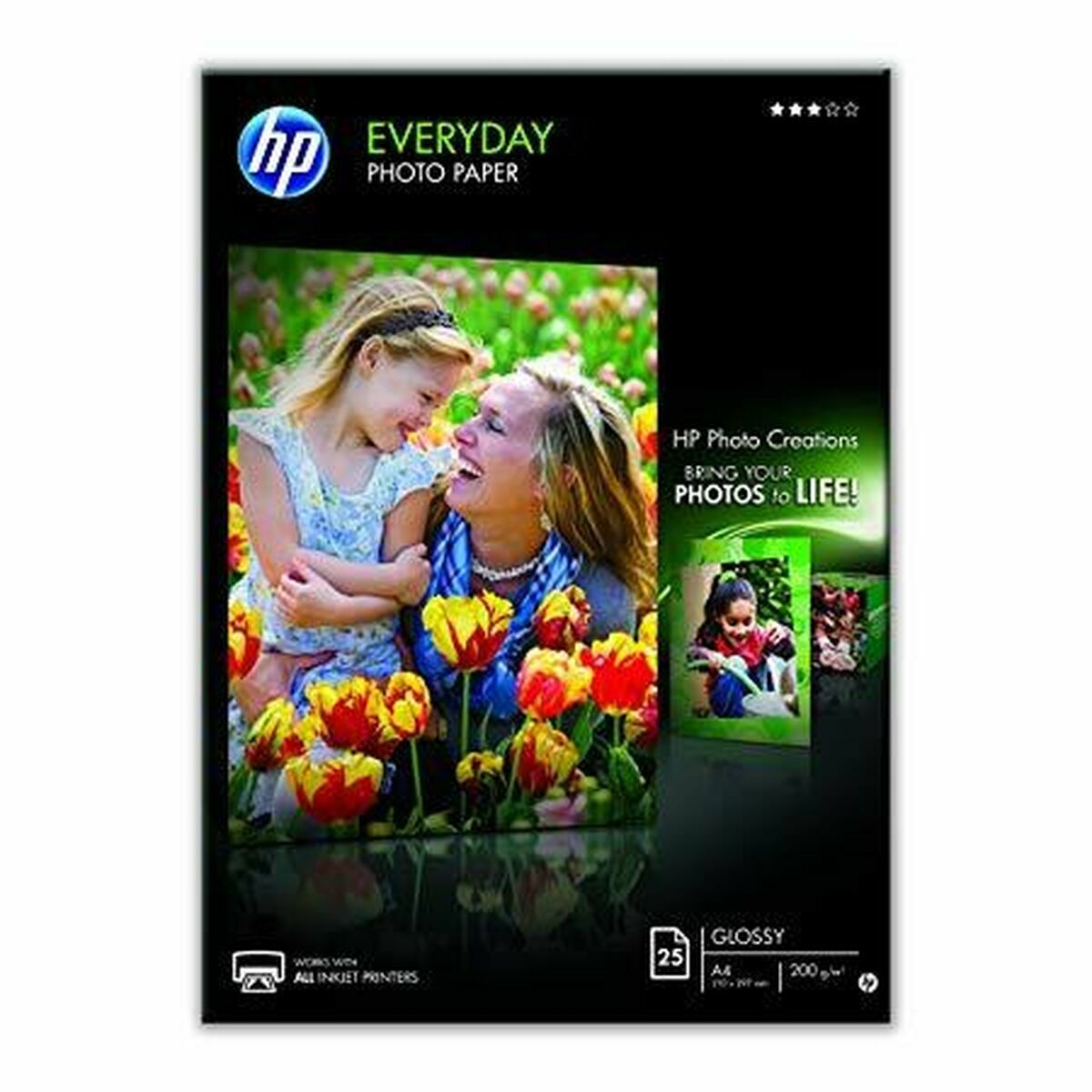 HP original Q5451A Everyday Glossy Photo Paper Ink cartridgetjet 200g/m2 A4 25 sheets 1-pack