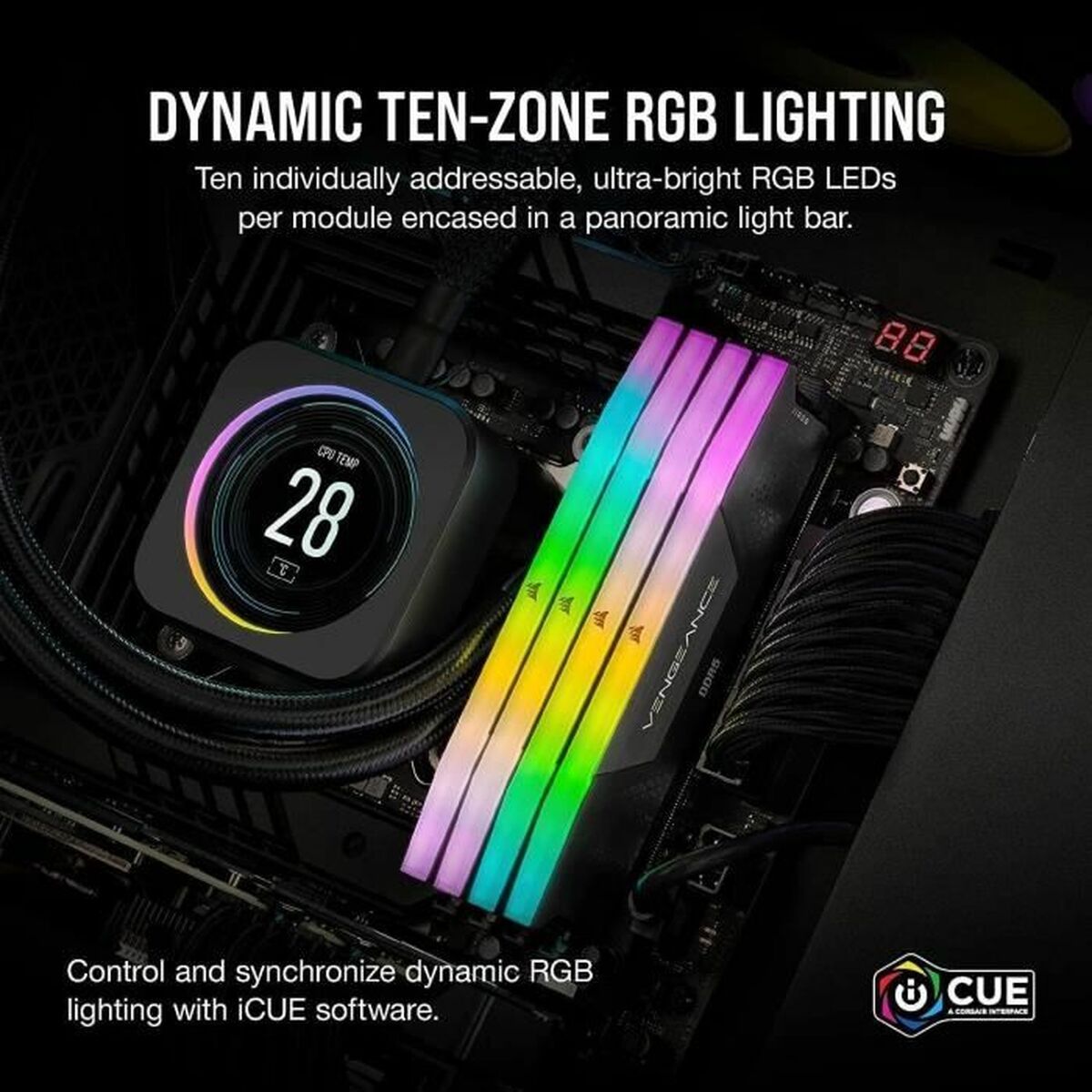 Module de mémoire Corsair Vengeance RGB 32 Go 2 x 16 Go DDR5