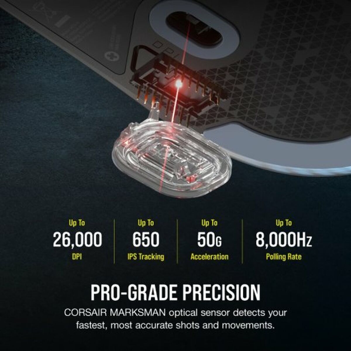 Souris RGB Corsair M75 légere Gaming USB Type-A optique 26000 DPI