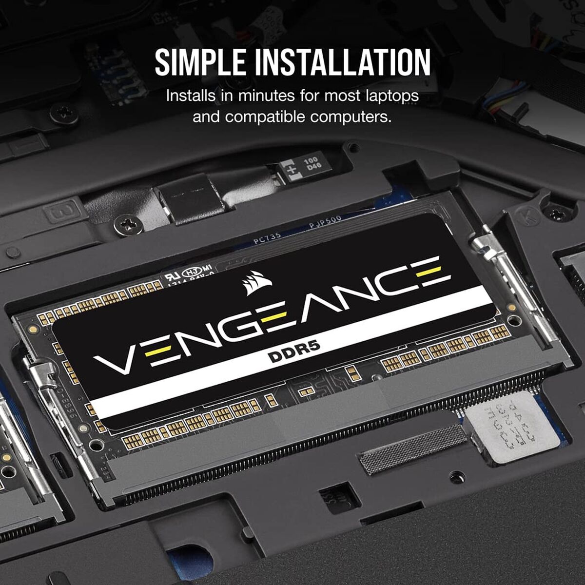 Module de mémoire Corsair Vengeance CMSX16GX5M1A5600C48 16 Go 1 x 16 Go DDR5