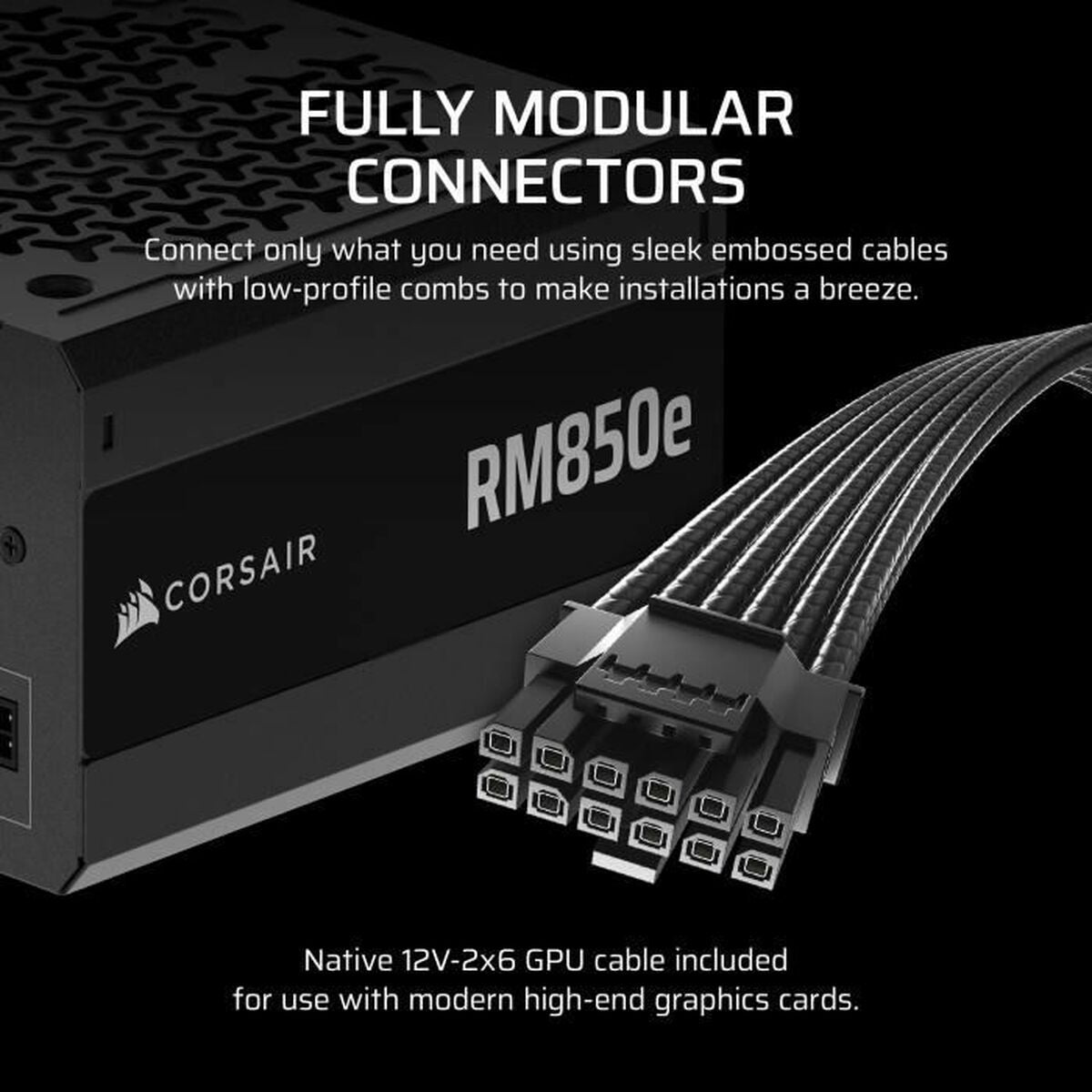 Alimentation Corsair RMe Series RM850e 850 W 24 broches ATX ATX Noir