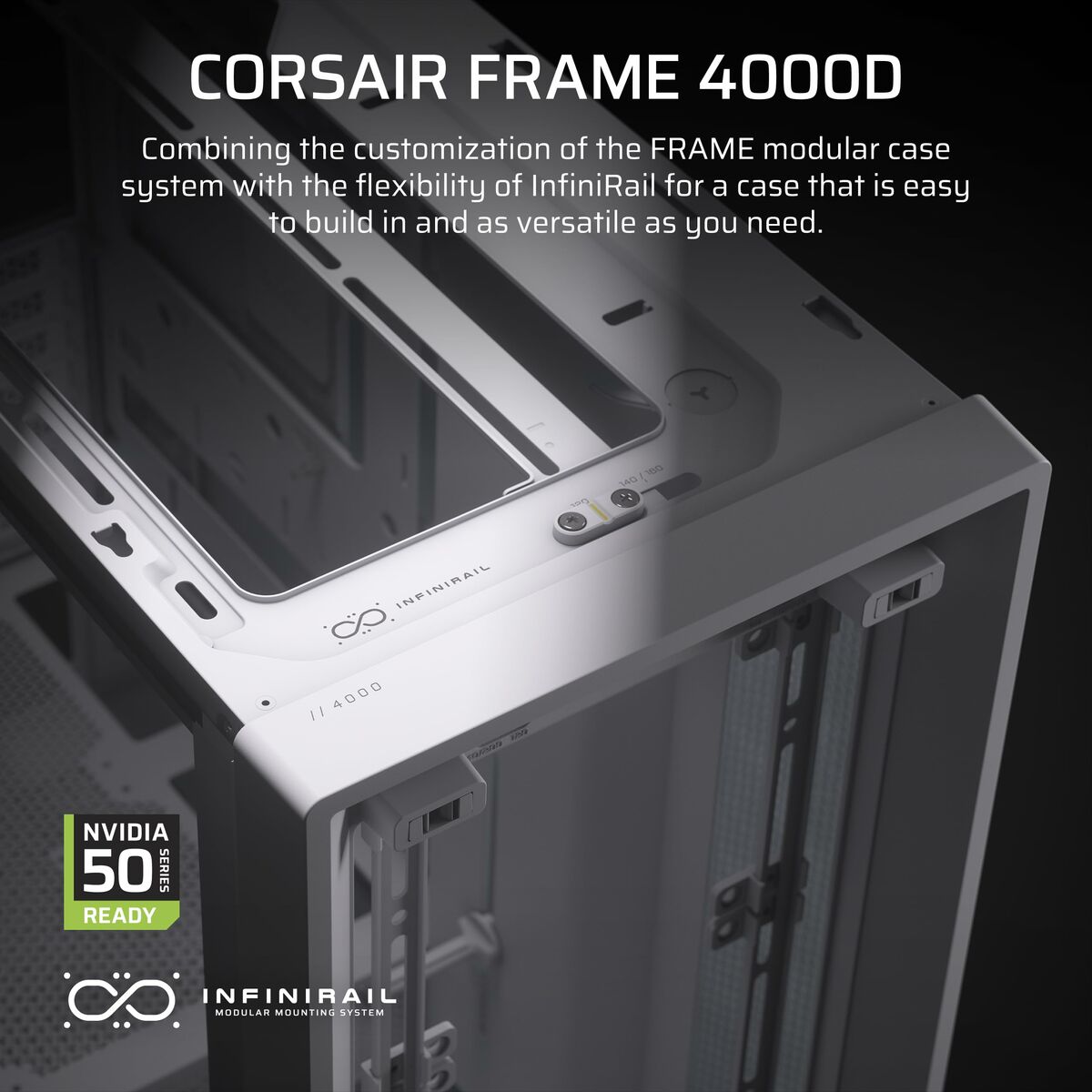 Corsair FRAME 4000D Midi Tower Blanc