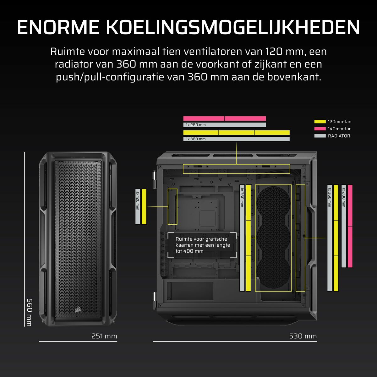 Corsair 5000T Midi Tower Noir