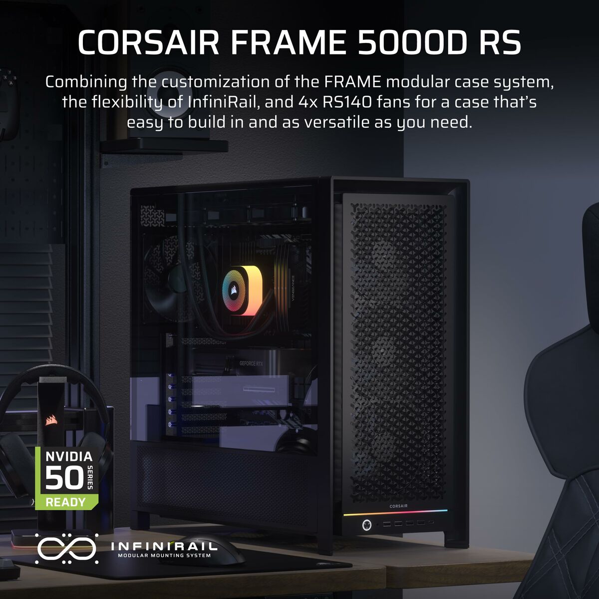 Corsair FRAME 5000D RS Midi Tower Noir