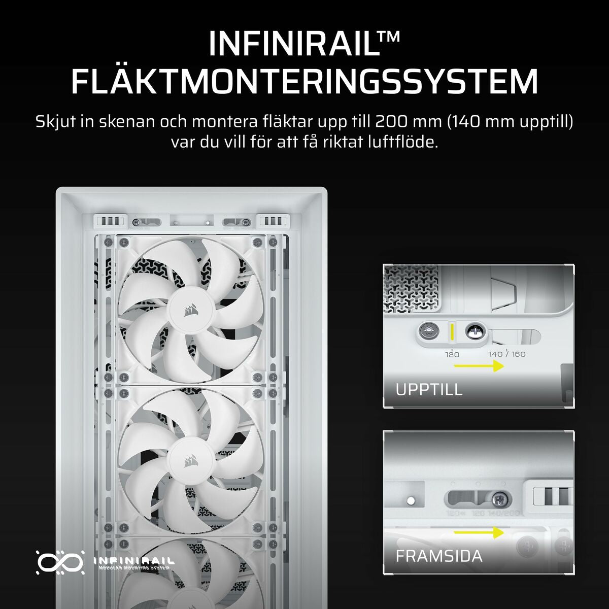 Boîtier ATX semi-tour Corsair CC-9011308-WW Blanc