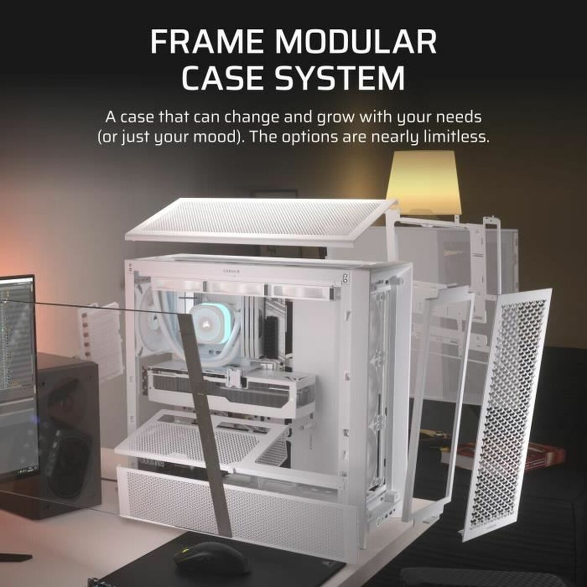 Corsair FRAME 4000D RS Midi Tower Blanc