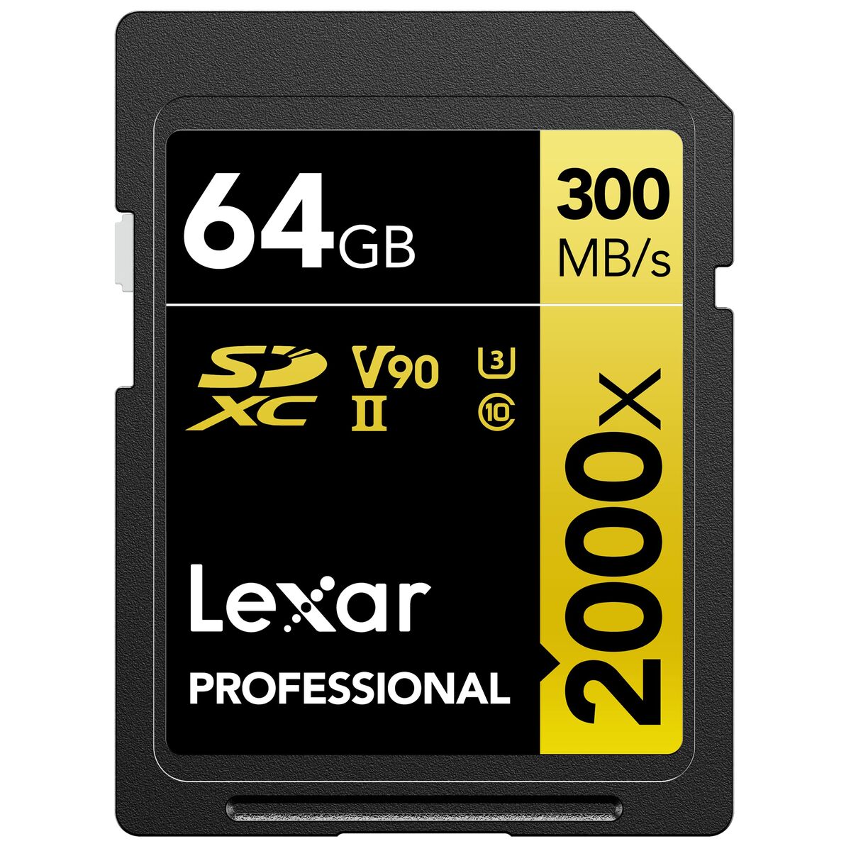 Lexar Professional 64 Go 2000x UHS-II Classe 10 Carte Mémoire SDHC