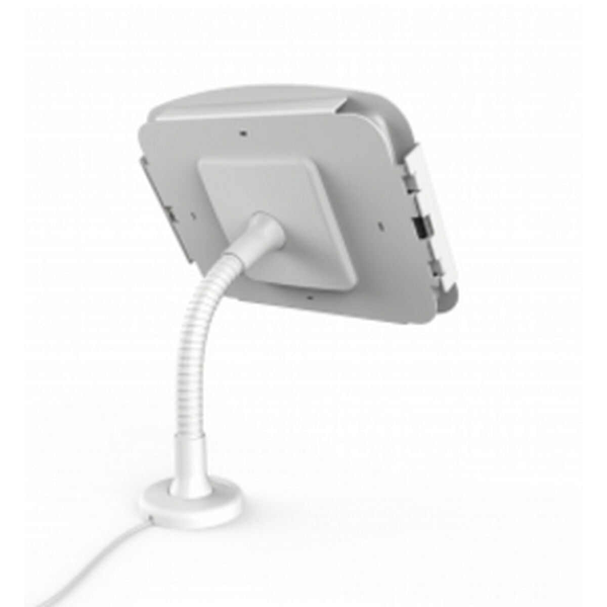 Tablet Kiosk Flexible Arm Mount White