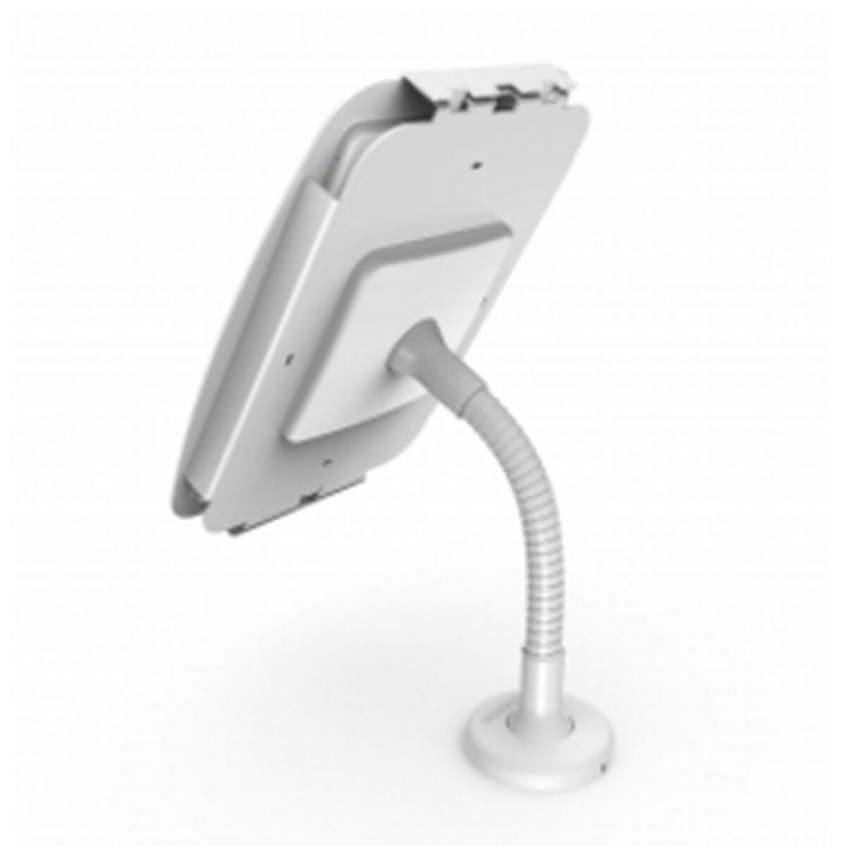 Tablet Kiosk Flexible Arm Mount White