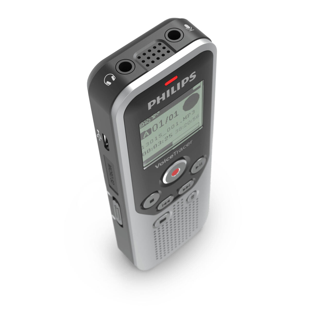 PHILIPS Dictaphone VoiceTracer DVT1250 : Optimisé pour les notes, 1 mic 4Go Mono