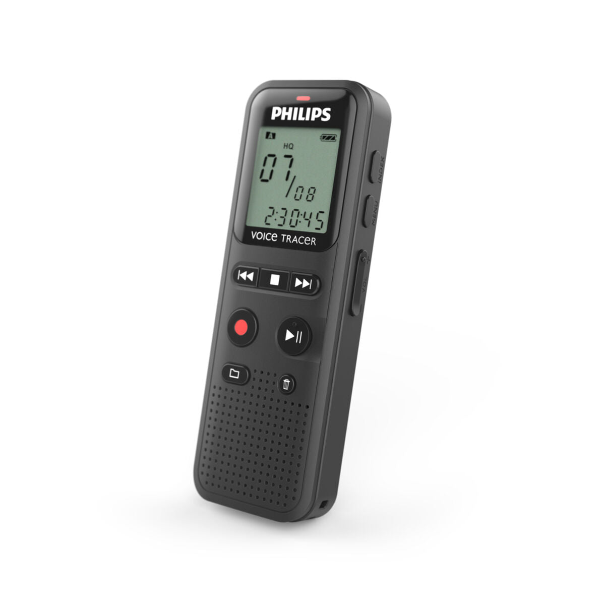 PHILIPS Dictaphone VoiceTracer DVT1160 : Optimisé pour les notes 8Go, Mono, Noir