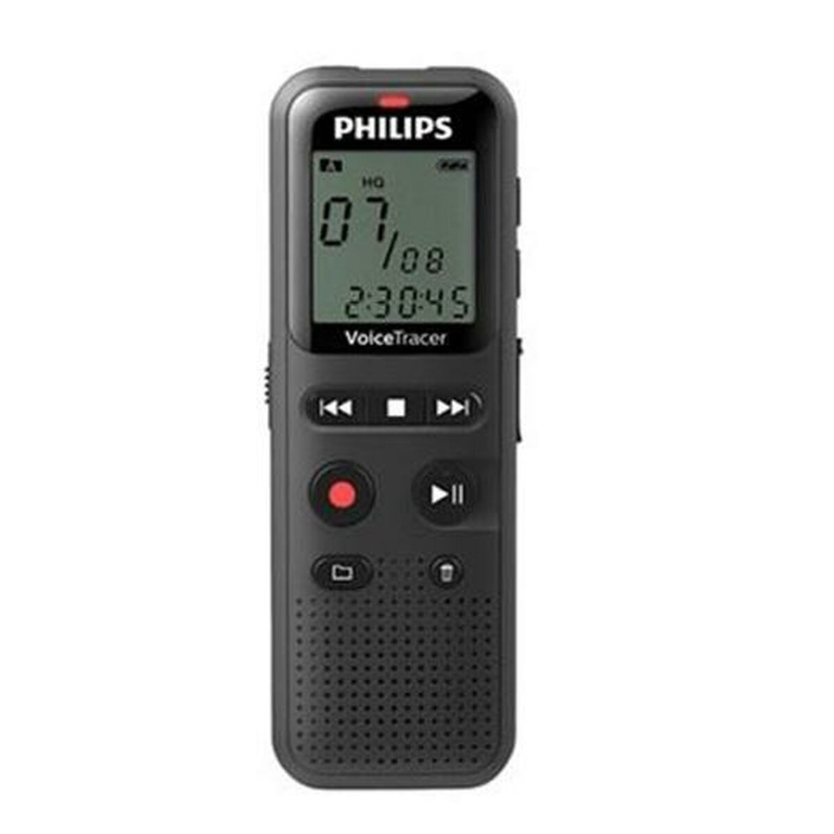 PHILIPS Dictaphone VoiceTracer DVT1160 : Optimisé pour les notes 8Go, Mono, Noir