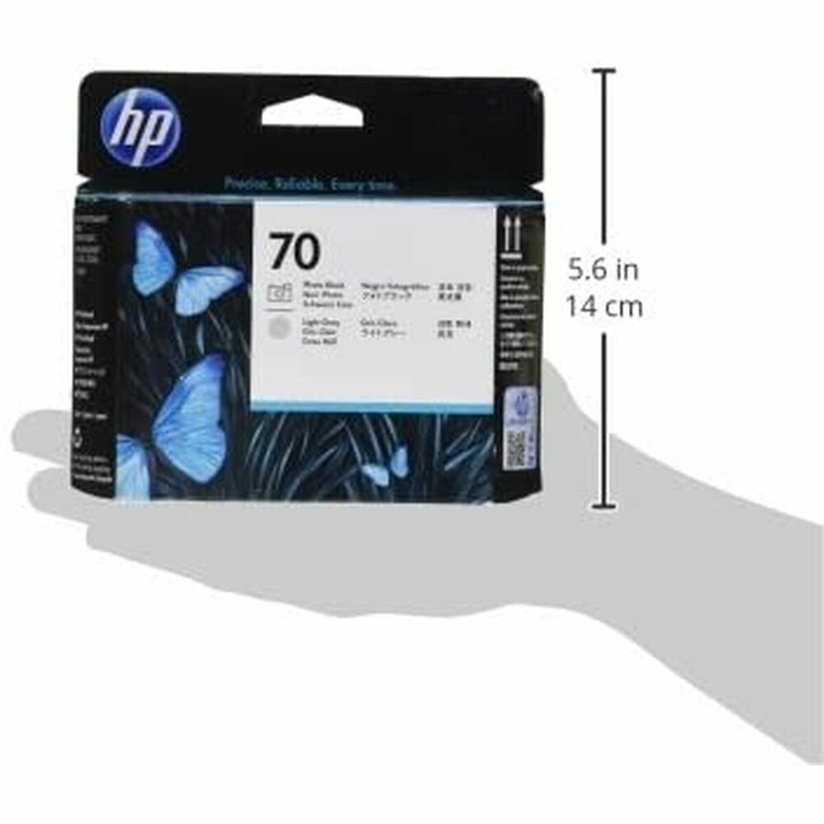 HP 70 original printhead C9470A black and light grey standard capacity 1-pack