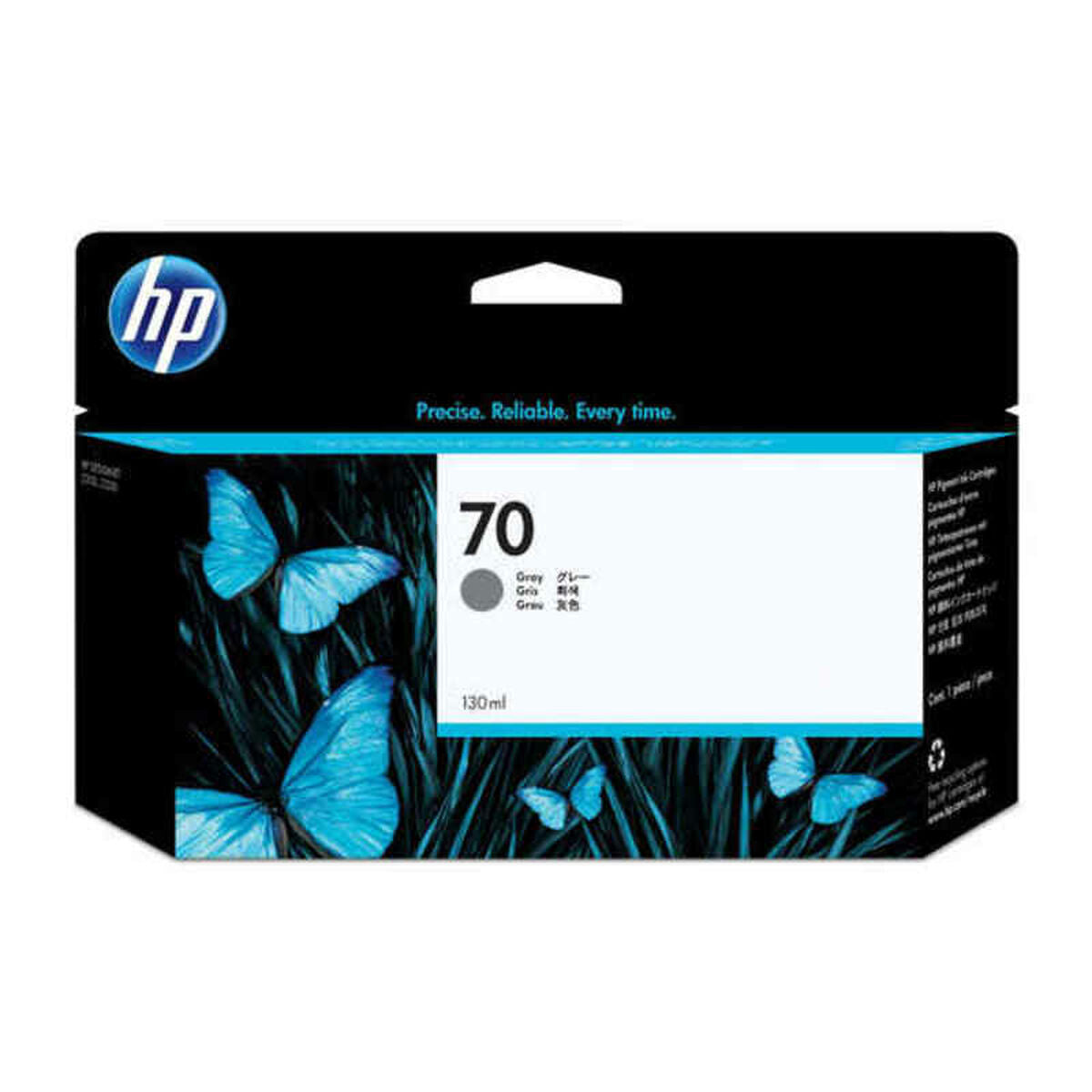 HP 70 original Ink cartridge C9450A grey standard capacity 130ml 1-pack with Vivera Ink cartridge