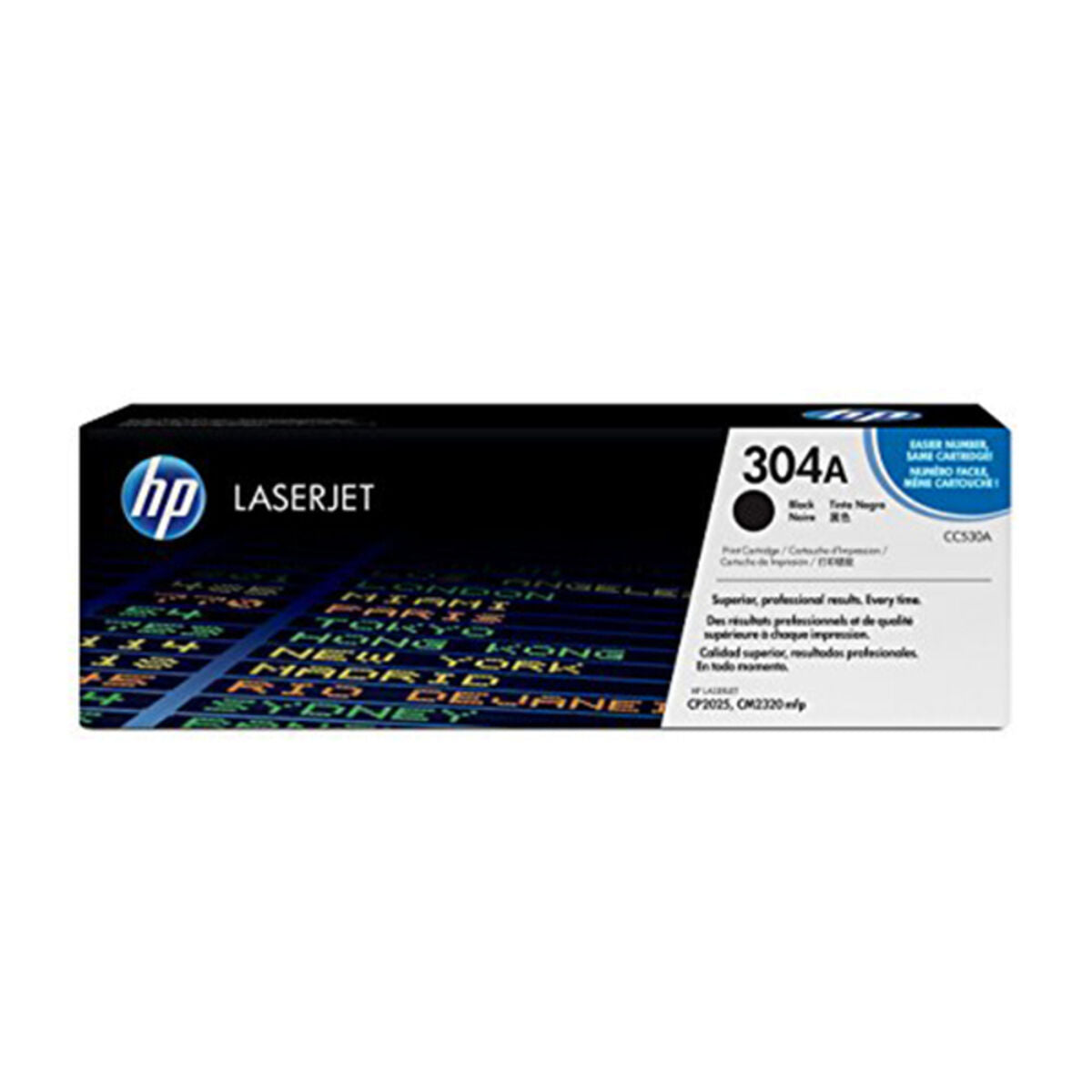 HP 304A original Colour LaserJet Toner cartridge CC530A black standard capacity 3.500 pages 1-pack ColorSphere