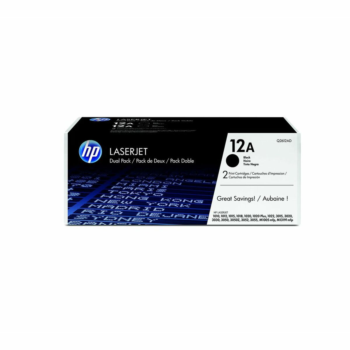 HP 12AD original Laserjet Toner cartridge Q2612AD black standard capacity 2 x 2.000 pages 2-pack