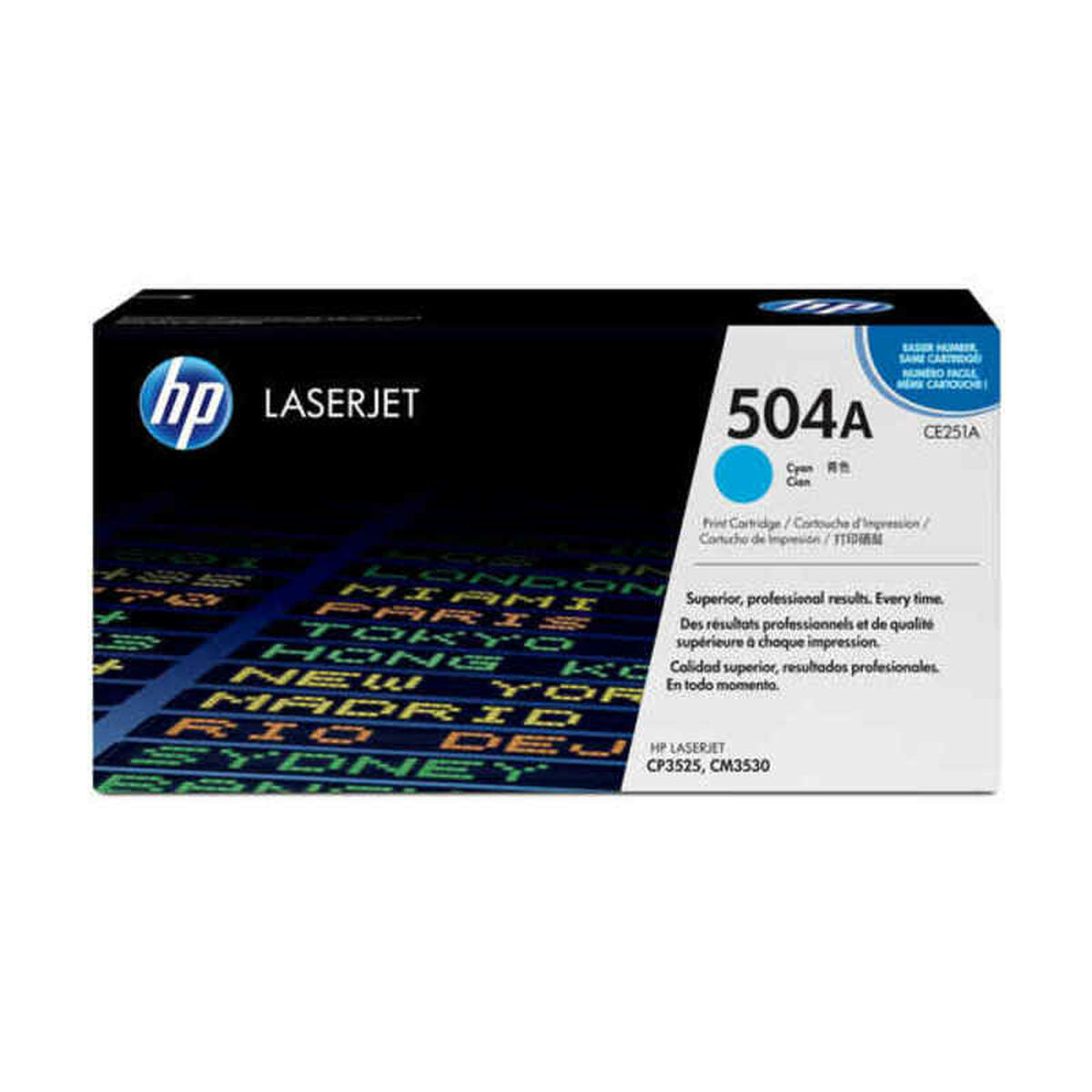 HP 504A original Colour LaserJet Toner cartridge CE251A cyan standard capacity 7.000 pages 1-pack ColorSphere