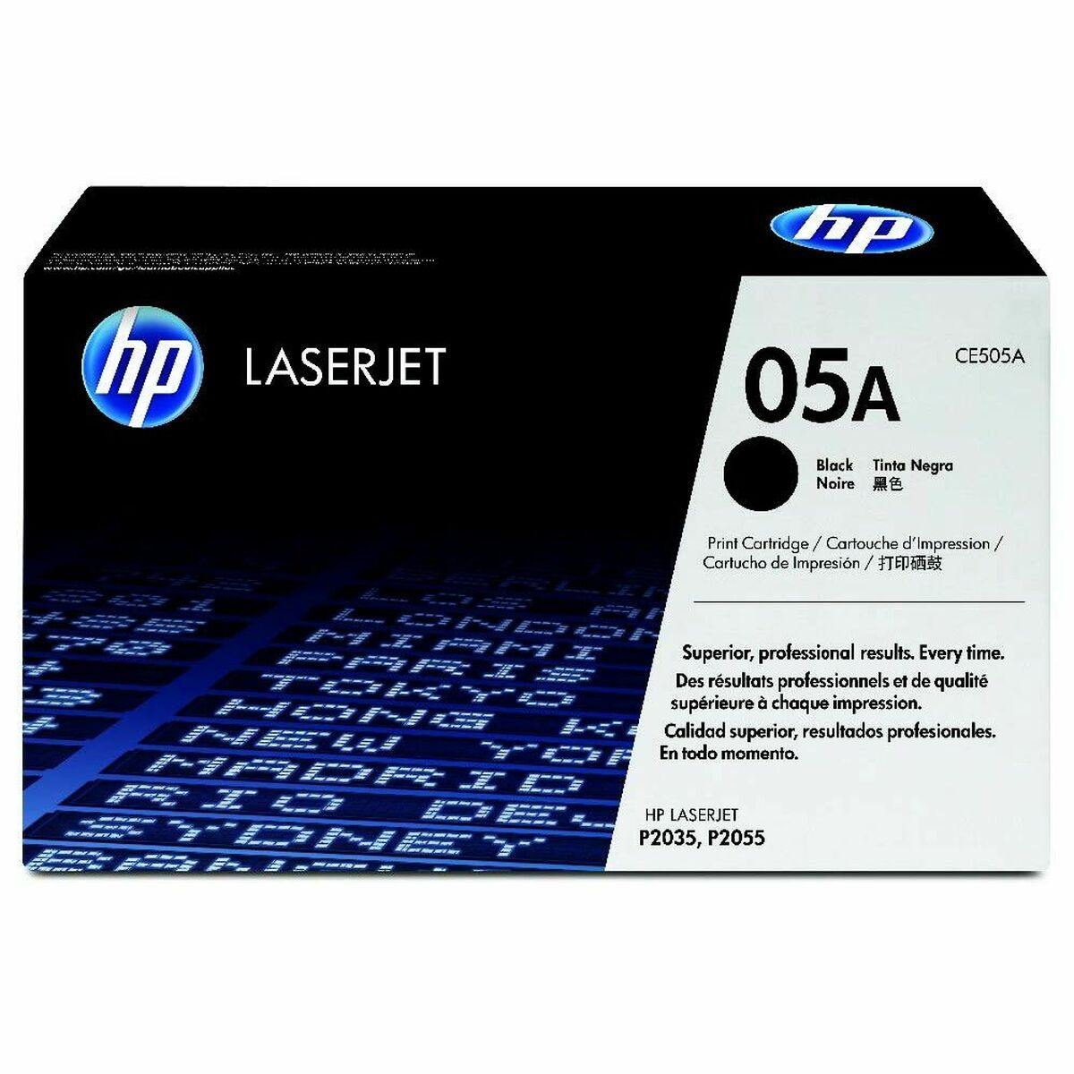 HP 05A original LaserJet Toner cartridge CE505A black standard capacity 2.300 pages 1-pack Smart Printing TechnologY