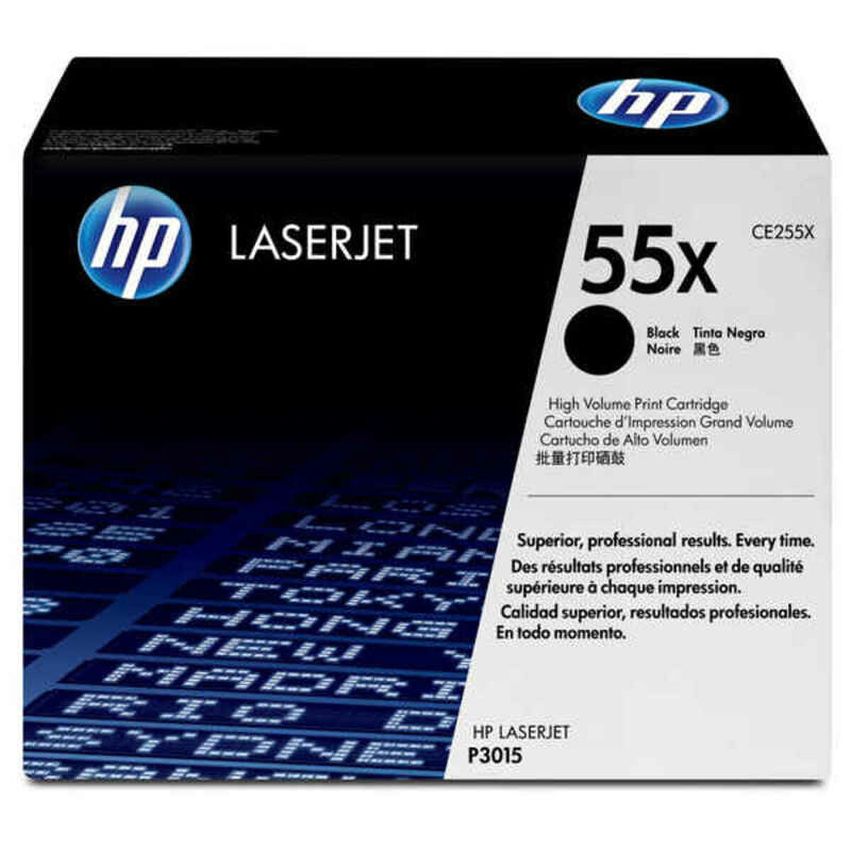 HP 55X original LaserJet Toner cartridge CE255X black standard capacity 12.500 pages 1-pack