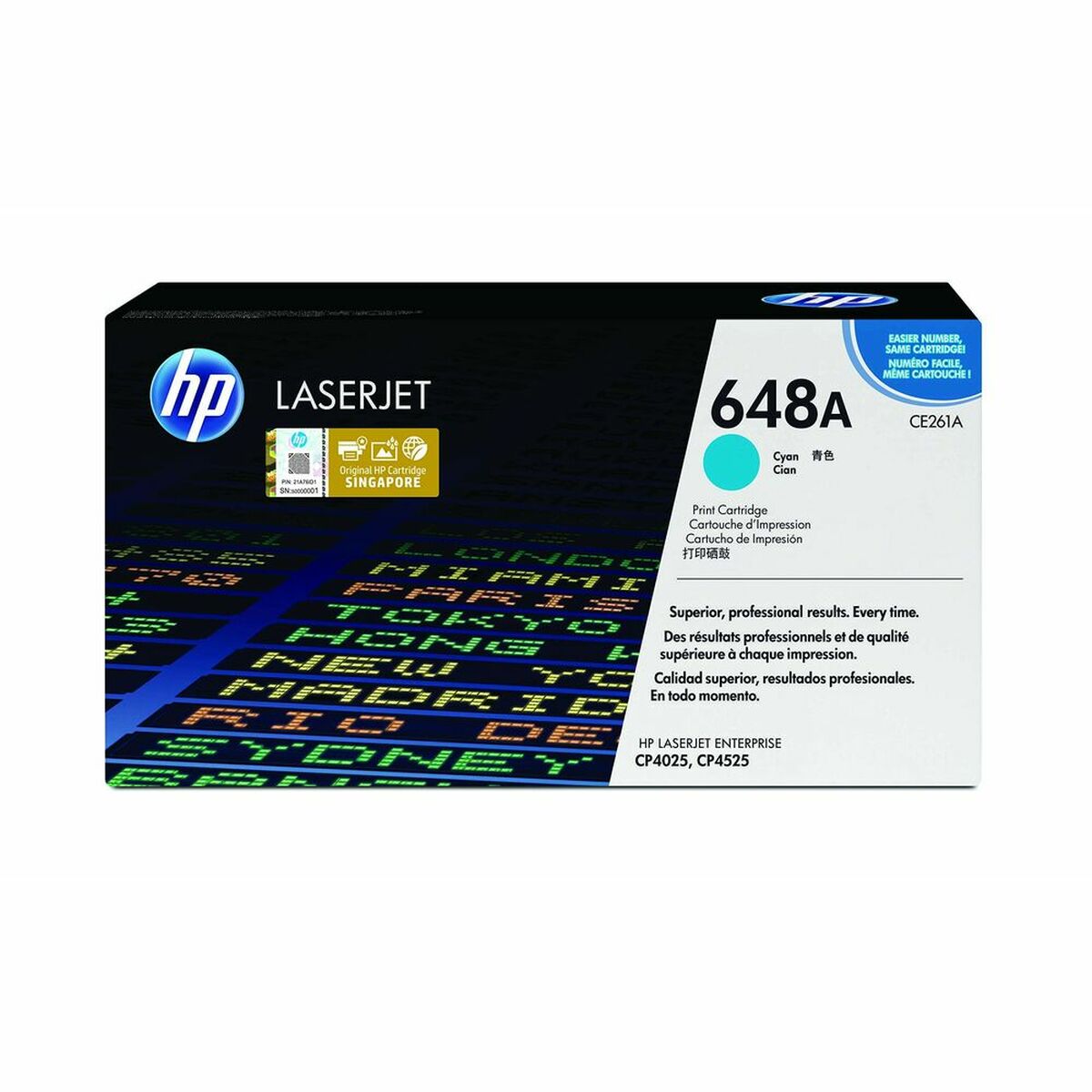 HP 648A original Color LaserJet Toner cartridge CE261A cyan standard capacity 11.000 pages 1-pack
