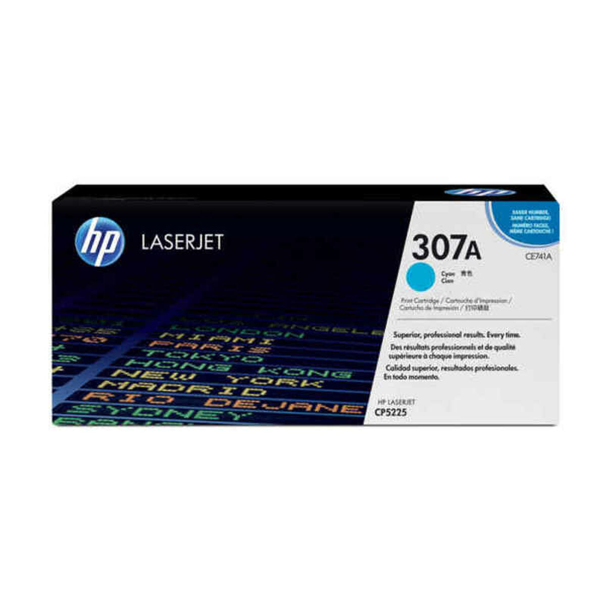 HP original Colour LaserJet CE741A Toner cartridge cyan standard capacity 7.300 pages 1-pack