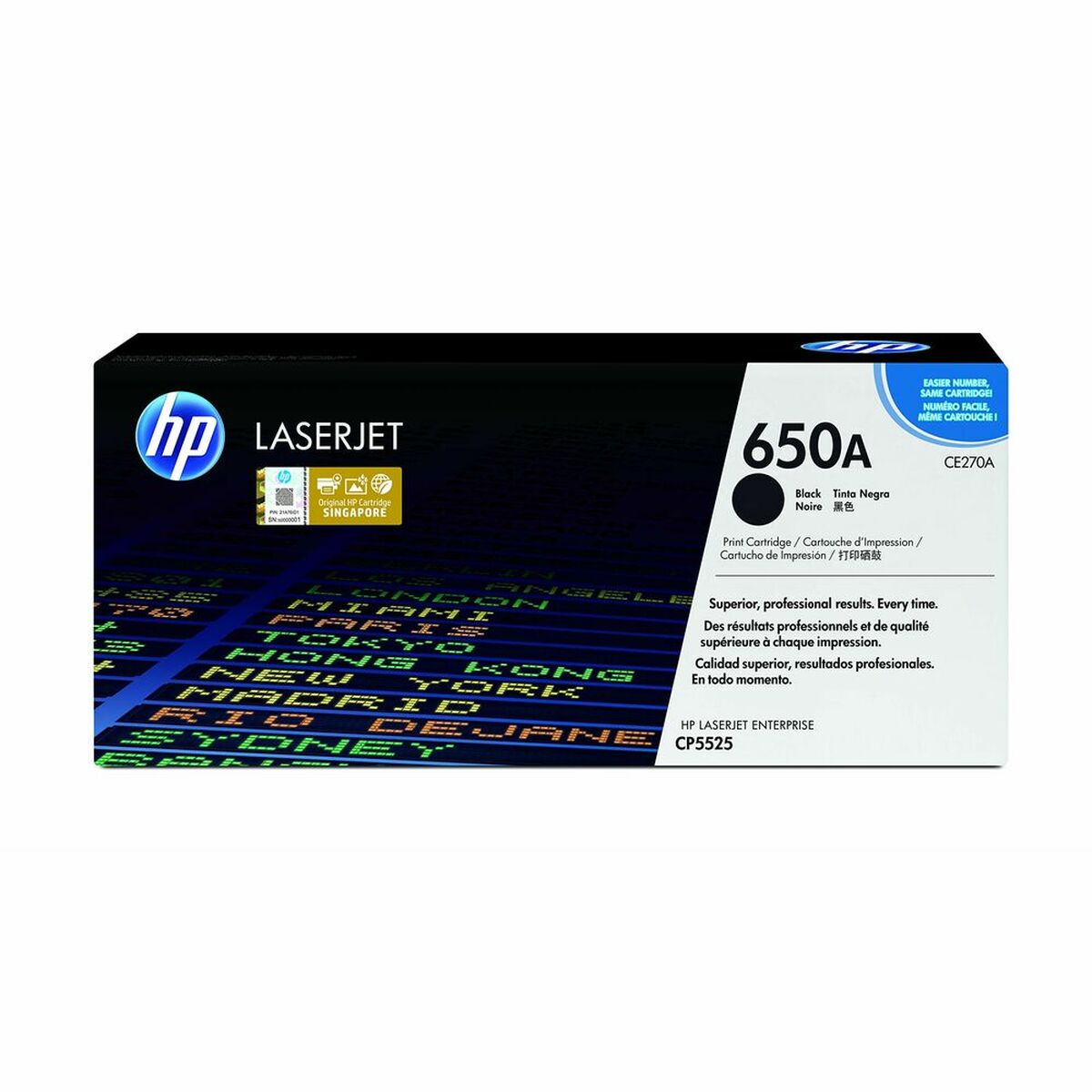 HP original Colour LaserJet CE270A Toner cartridge black standard capacity 13.500 pages 1-pack