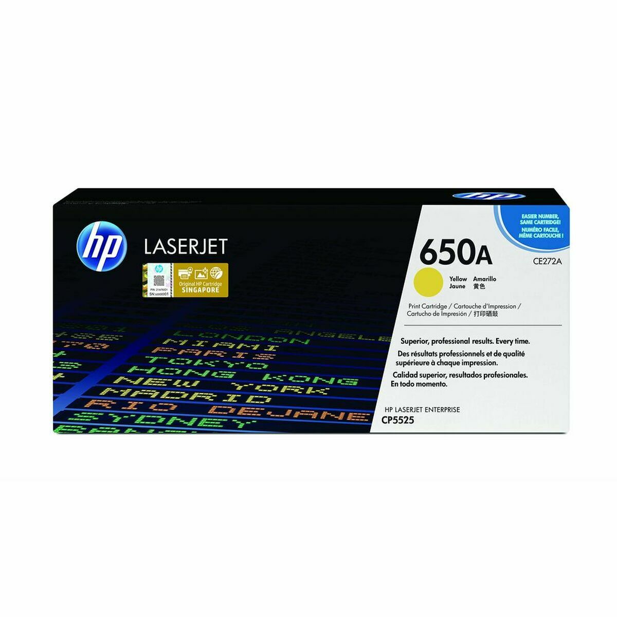 HP original Colour LaserJet CE272A Toner cartridge yellow standard capacity 15.000 pages 1-pack
