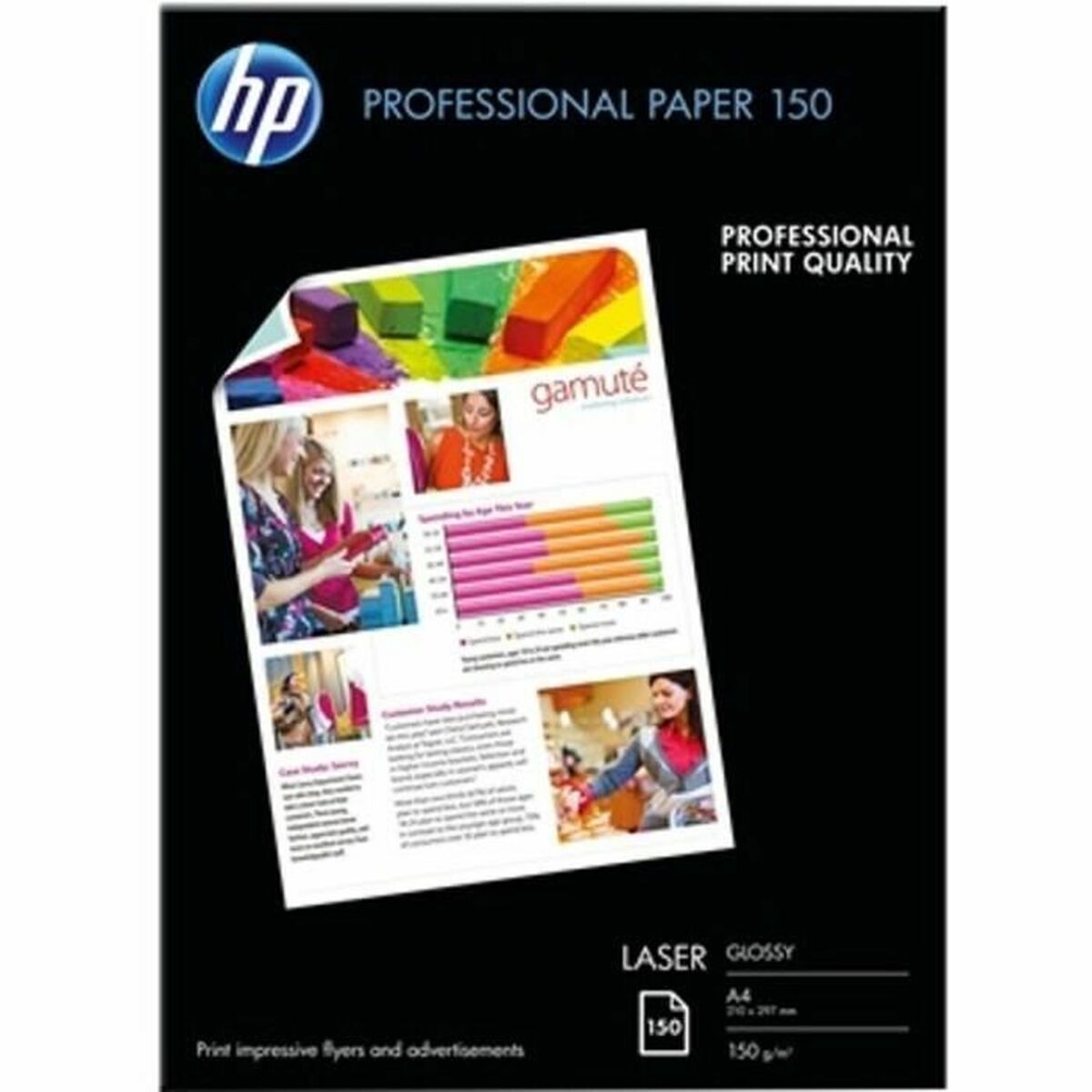 HP 150 Professional glossy paper laser CG965A 150g/m2 A4 150 sheets 1-pack