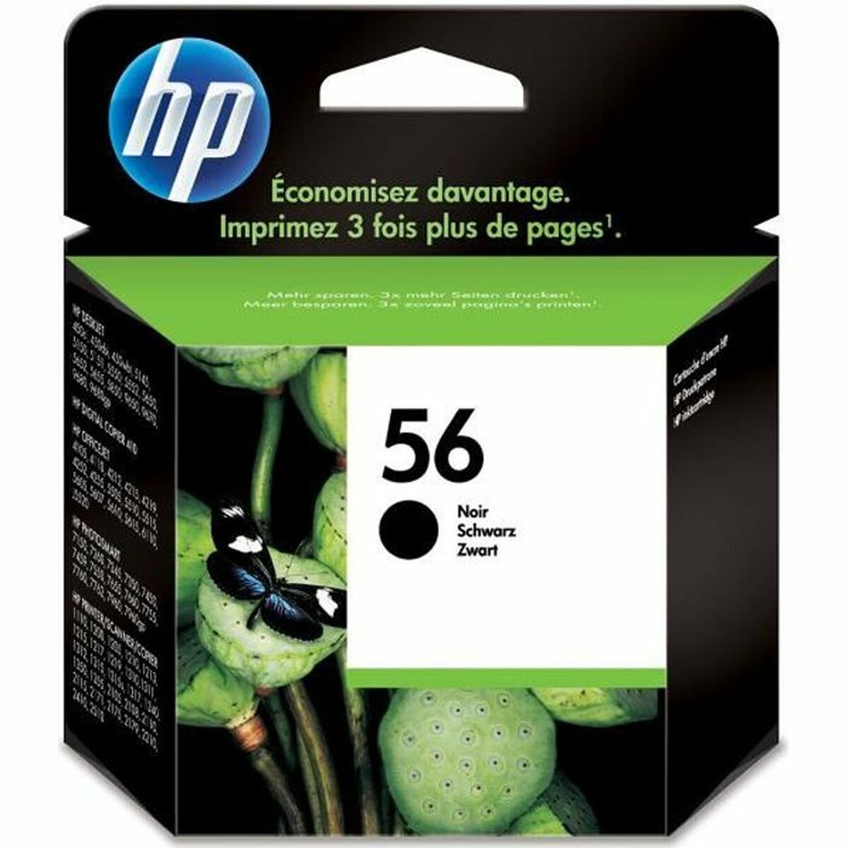 HP 56 original Ink cartridge C6656AE UUS black high capacity 19ml 520 pages 1-pack