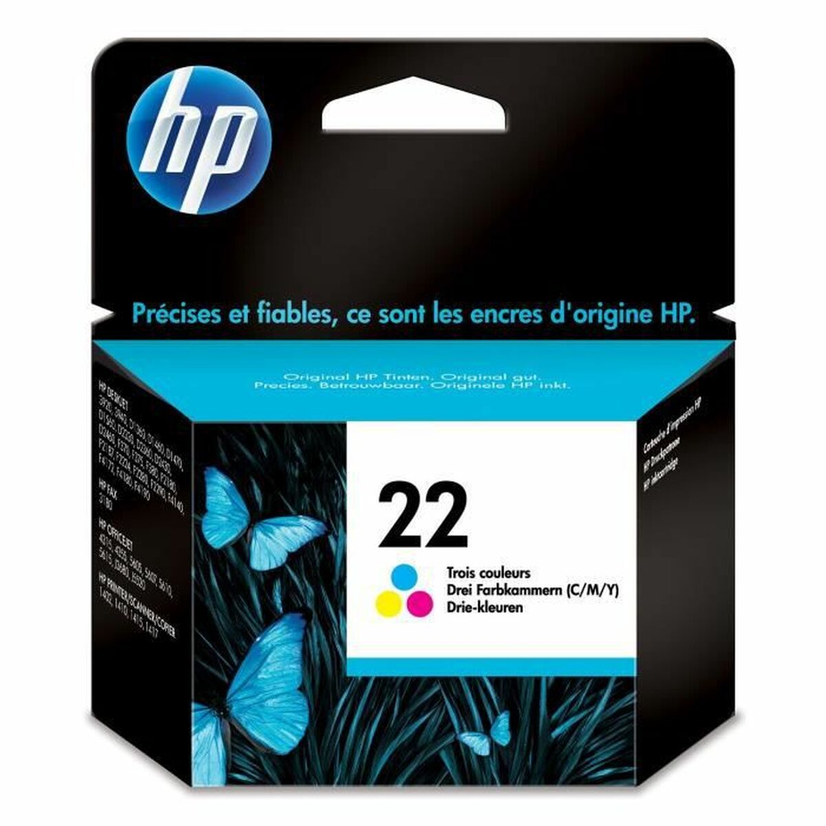 HP NO22 CARTOUCHE JET D ENDRE 3 COULEURS (5ML)