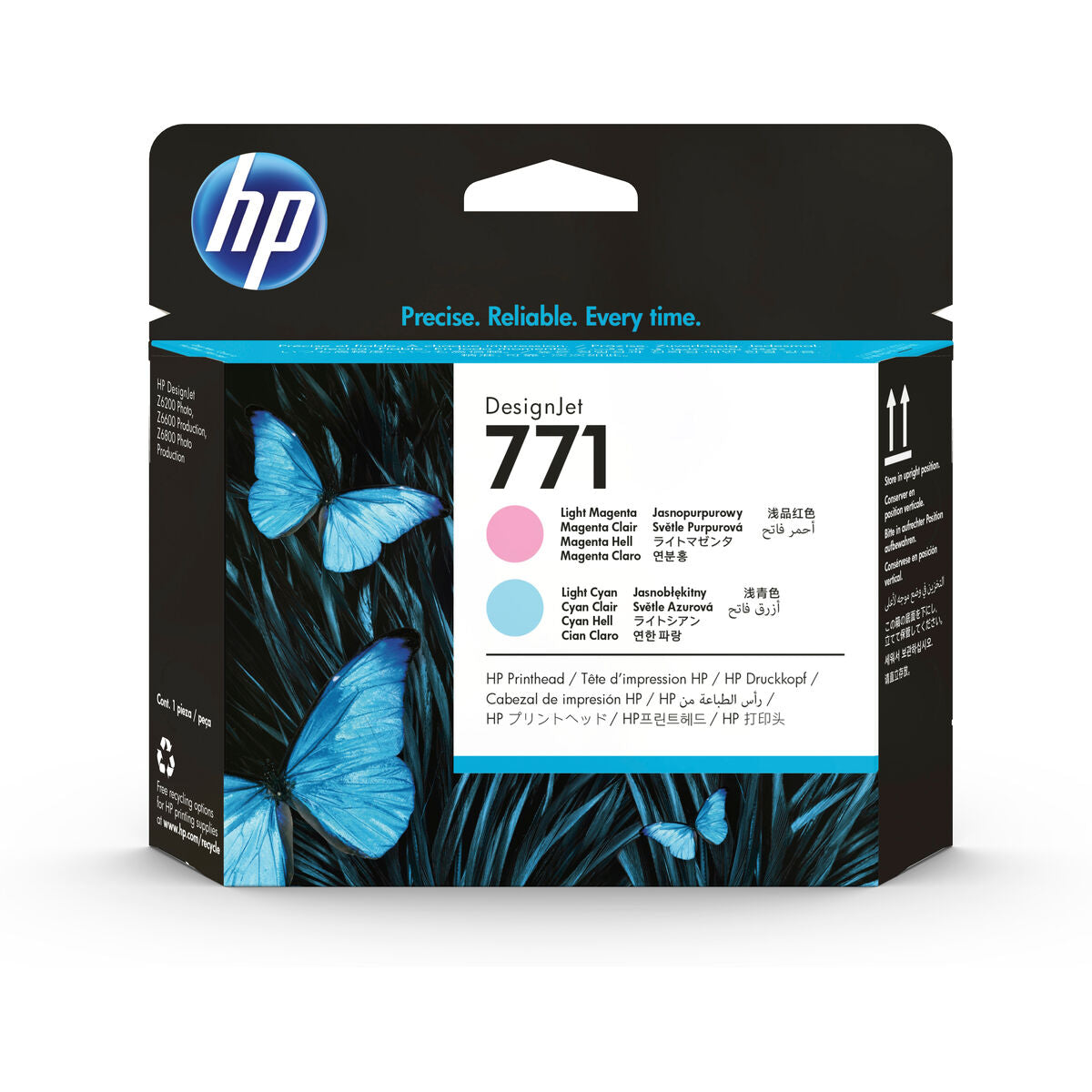 HP 771 original printhead CE019A light magenta and light cyan standard capacity 1-pack