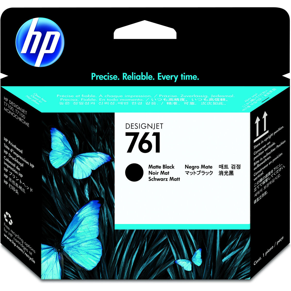 HP 761 original printhead CH648A matte black and matte black standard capacity 1-pack