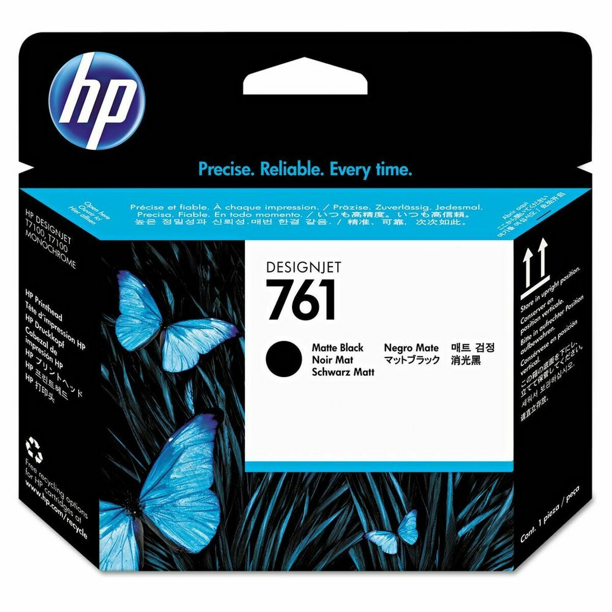 HP 761 original printhead CH648A matte black and matte black standard capacity 1-pack