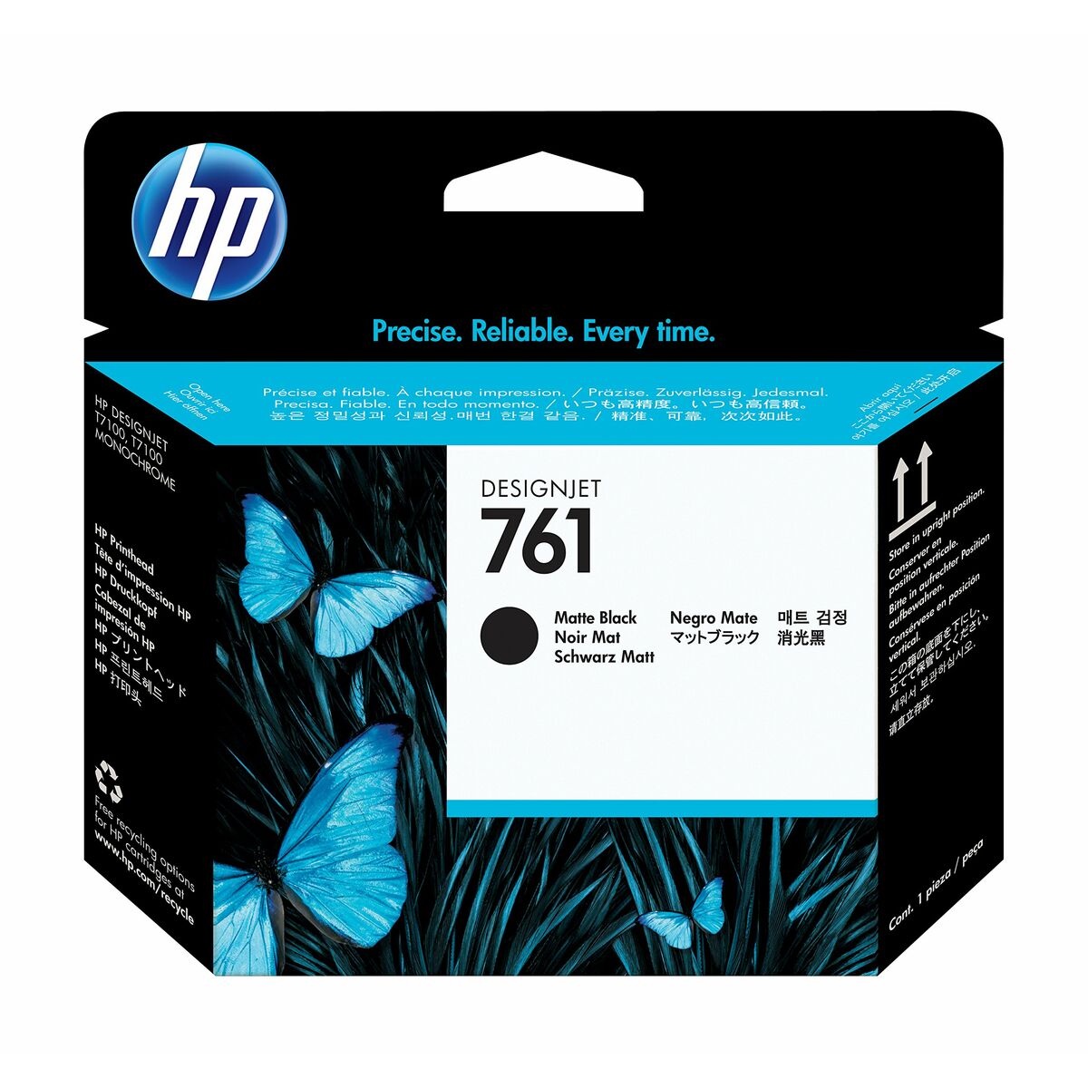 HP 761 original printhead CH648A matte black and matte black standard capacity 1-pack