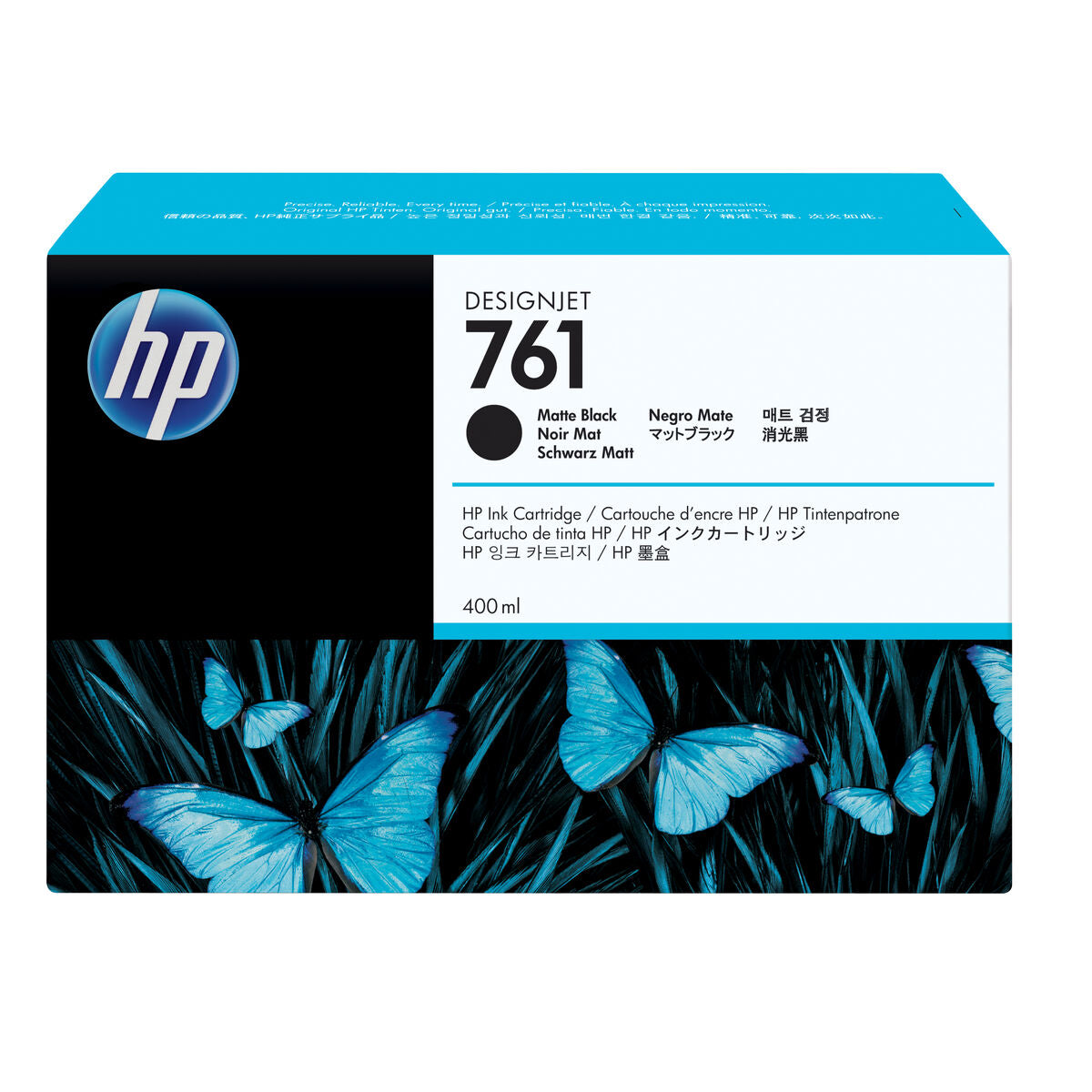HP 761 original Ink cartridge CM991A matte black standard capacity 400ml 1-pack