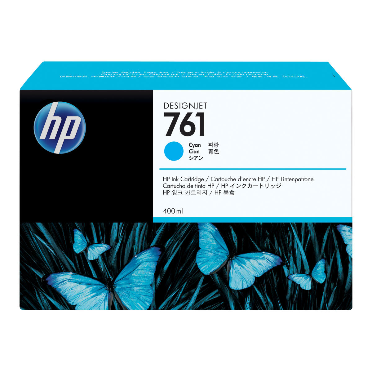 HP 761 original Ink cartridge CM994A cyan standard capacity 400ml 1-pack