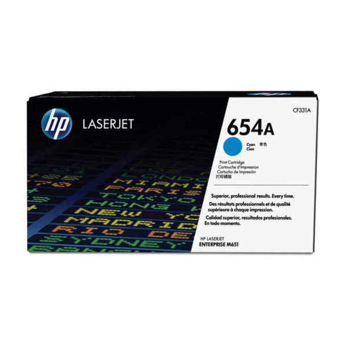 HP 654A original Toner cartridge CF331A cyan standard capacity 15.000 pages 1-pack