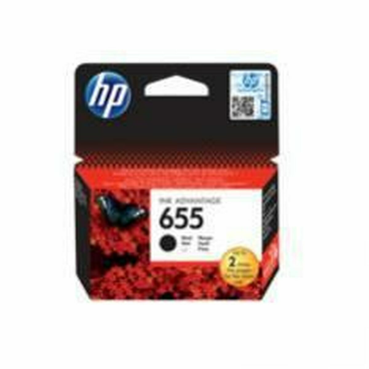 HP 655 Black Original Ink Advantage Cartridge - Encre a colorant - 1 piece(s)