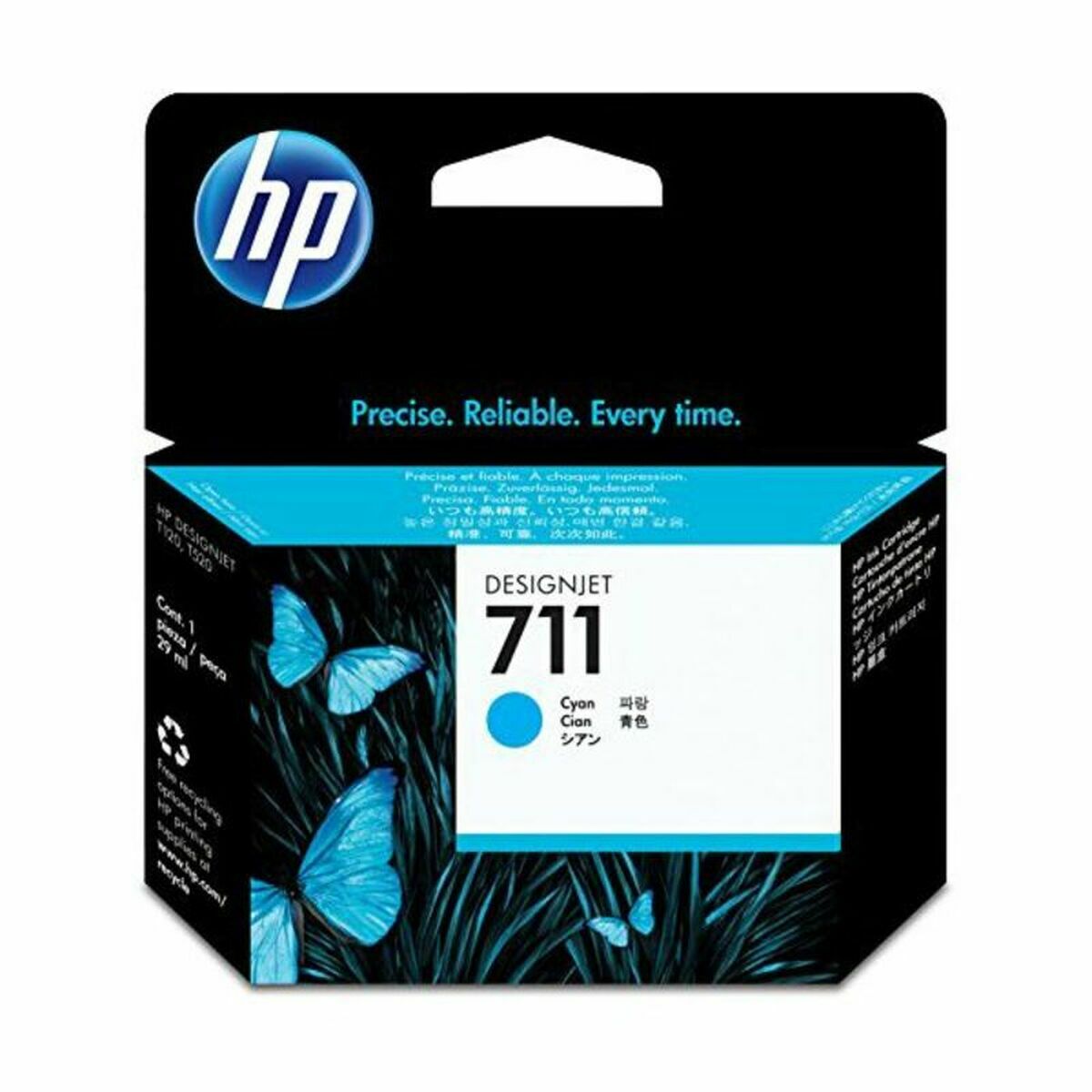 HP 711 original Ink cartridge CZ130A cyan standard capacity 29ml 1-pack
