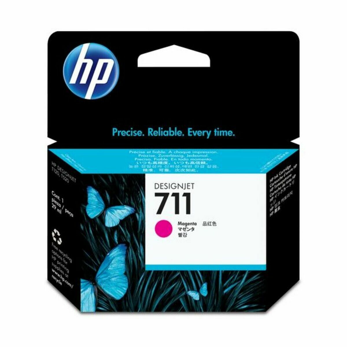 HP 711 original Ink cartridge CZ131A magenta standard capacity 29ml 1-pack
