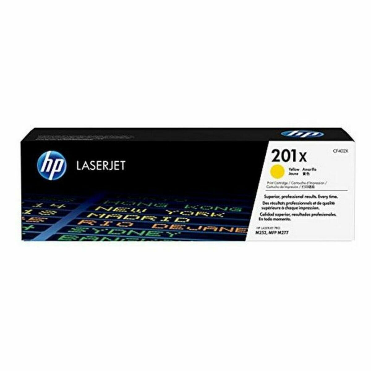 HP 201X original Toner cartridge CF402X yellow 2.300 pages high capacity