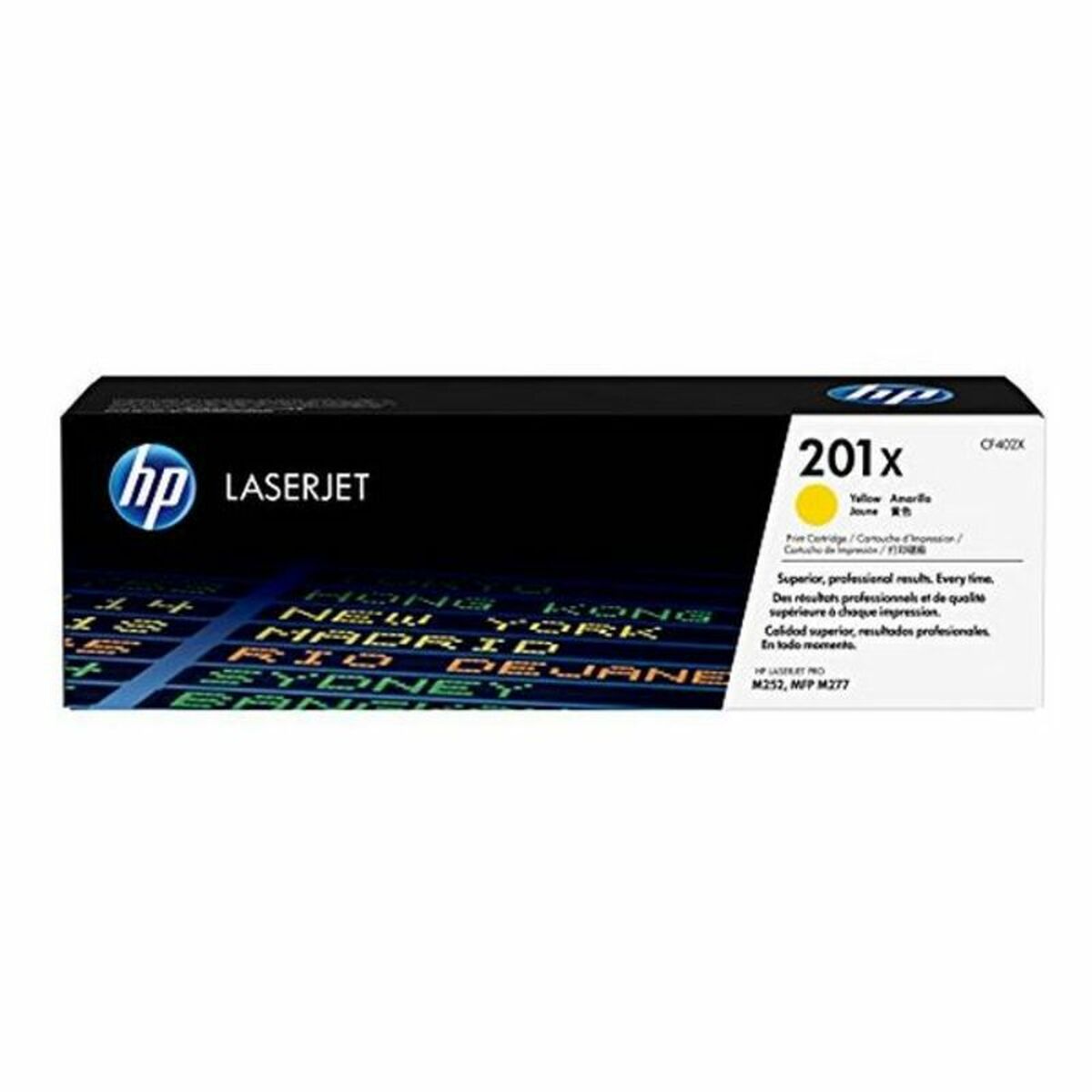 HP 201X original Toner cartridge CF402X yellow 2.300 pages high capacity