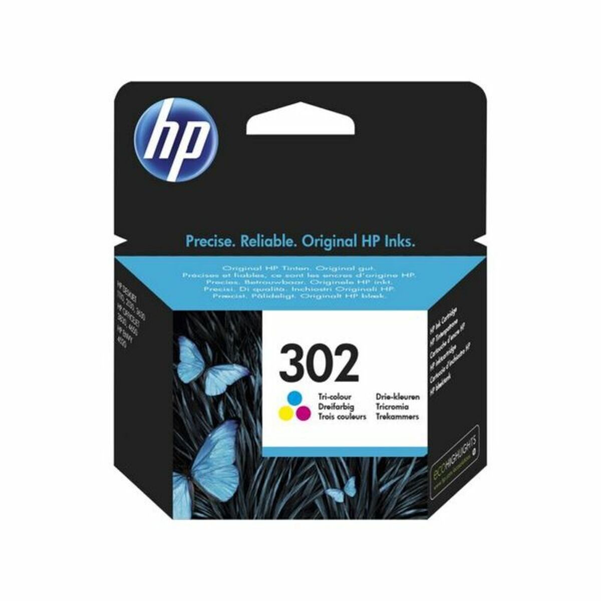 HP 302 original Ink cartridge F6U65AE UUS Tri-color WCF (P)