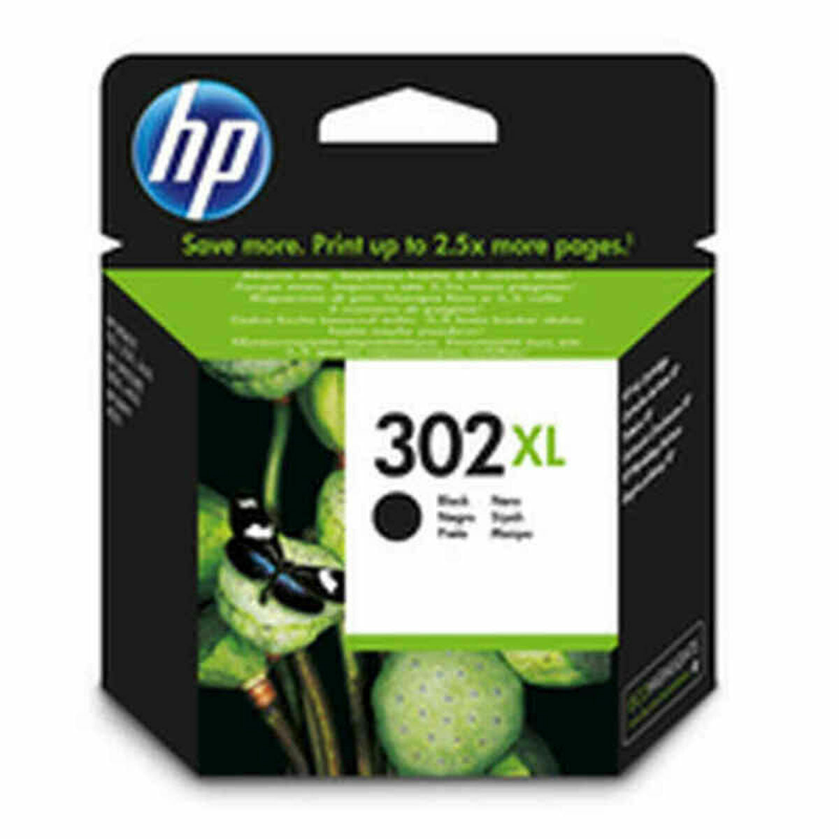 HP 302XL original Black Ink cartridge F6U68AE 301 Blister