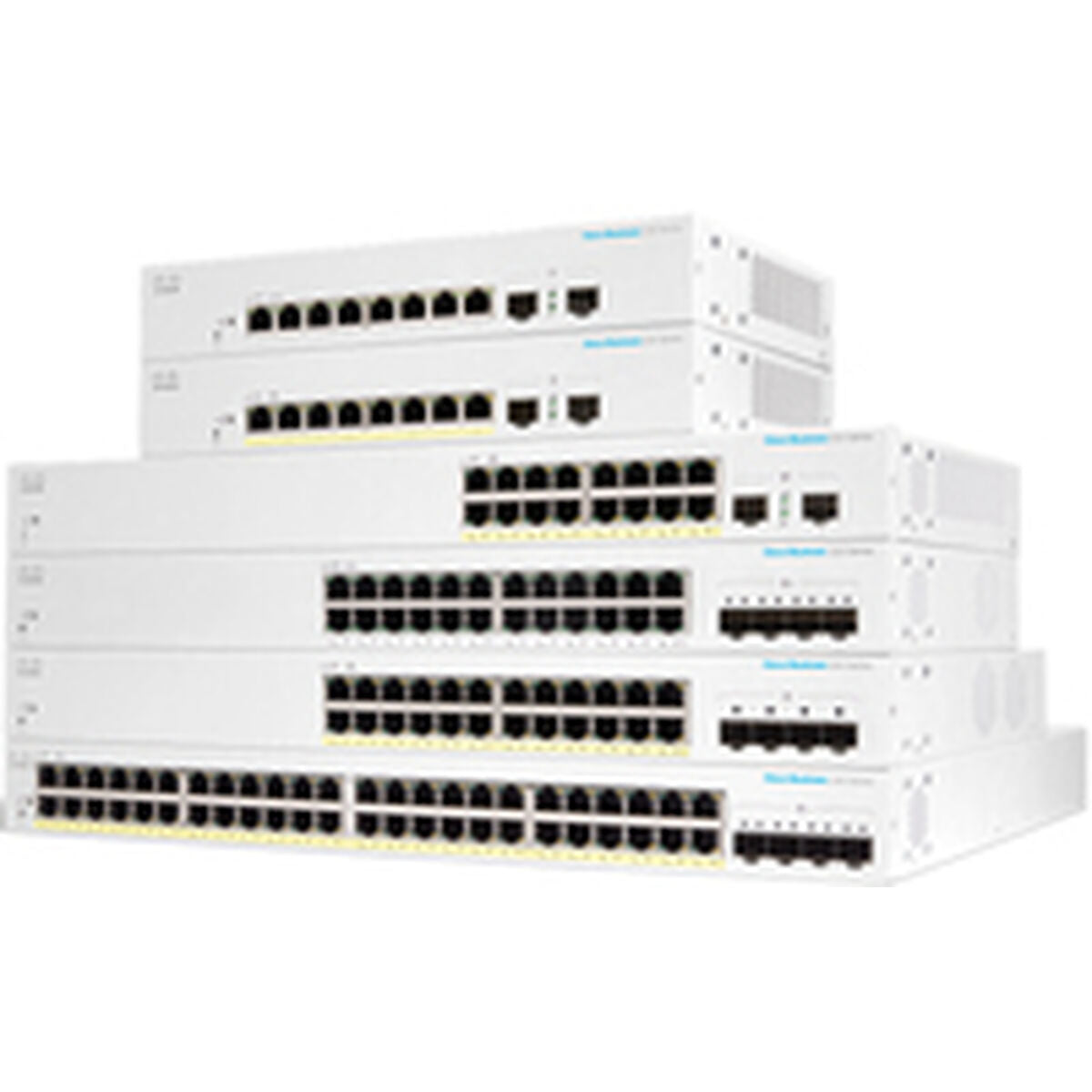 CISCO Business Switching CBS220 Smart 8-port Gigabit Full PoE 130W 2x1G SFP uplink external power supply