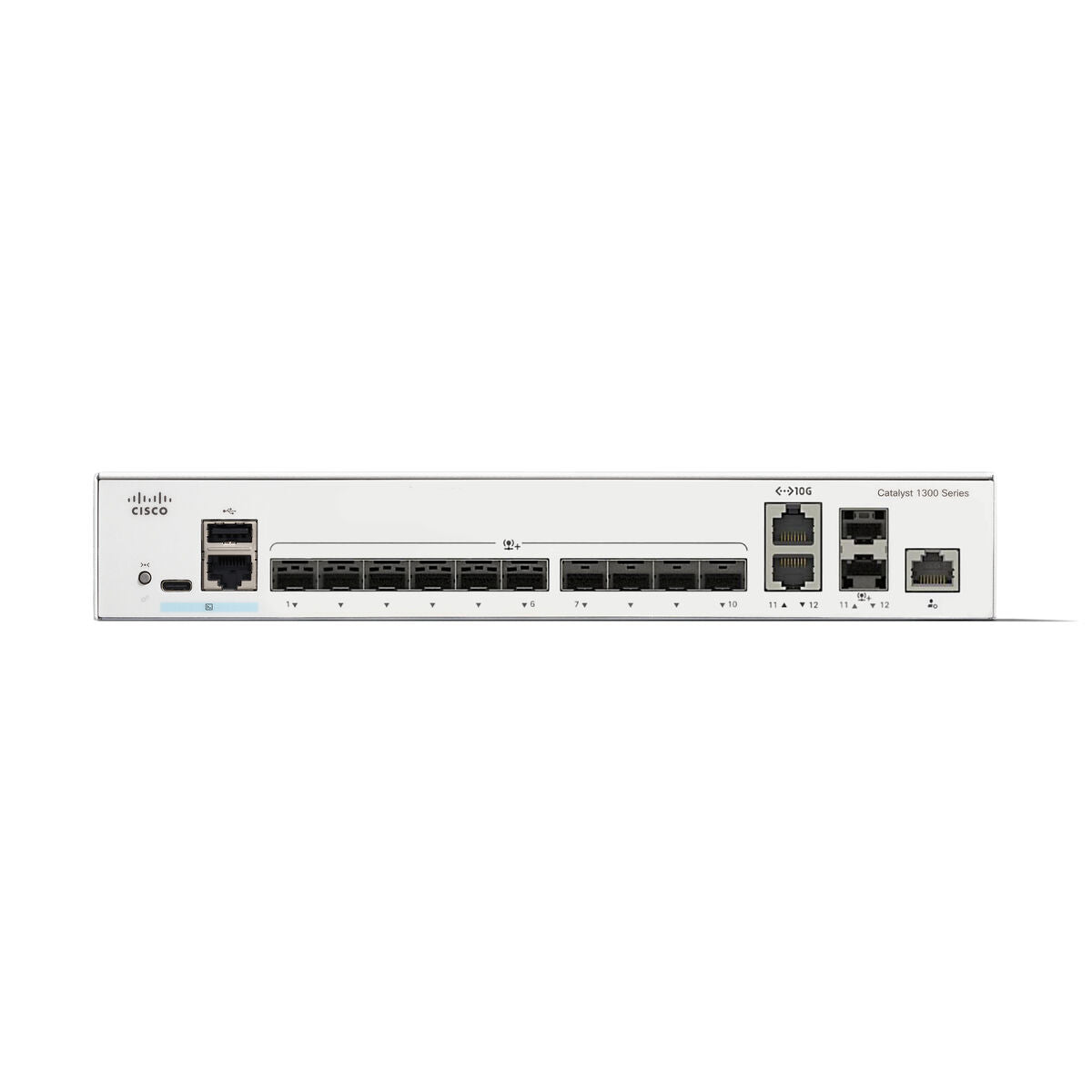 CISCO Catalyst 1300 12-Port Switch 10 x 10GE SFP+ 2 x 10GE Shared Uplinks