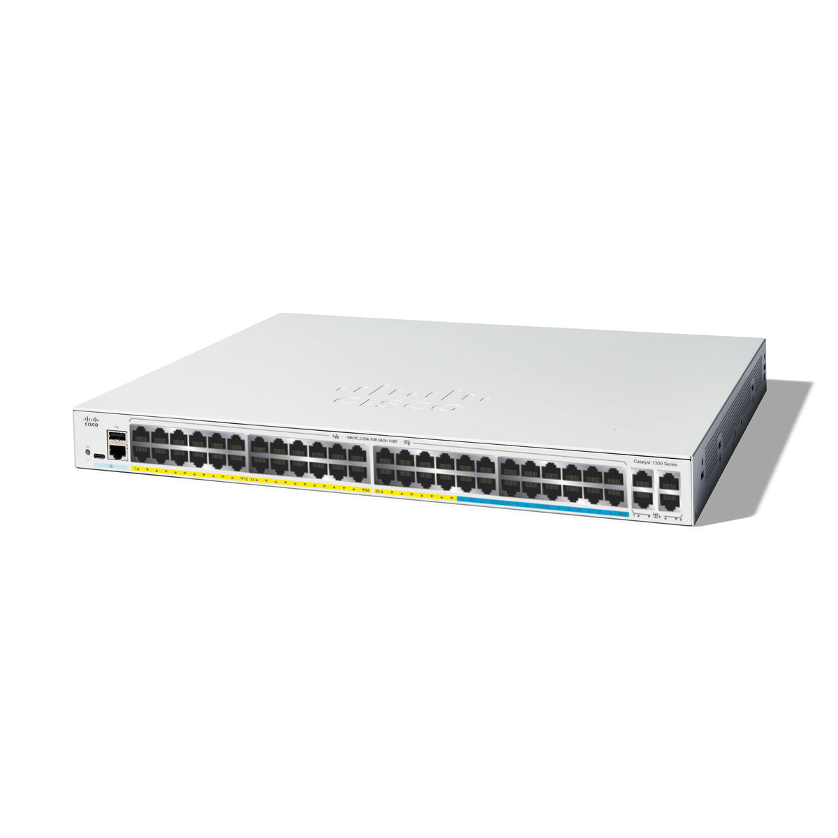 CISCO Catalyst 1300 48-Port Switch / 16-Port 2.5GE + 32-Port 1GE PoE+ with 740W power budget 4 x 10G SFP+ Uplinks