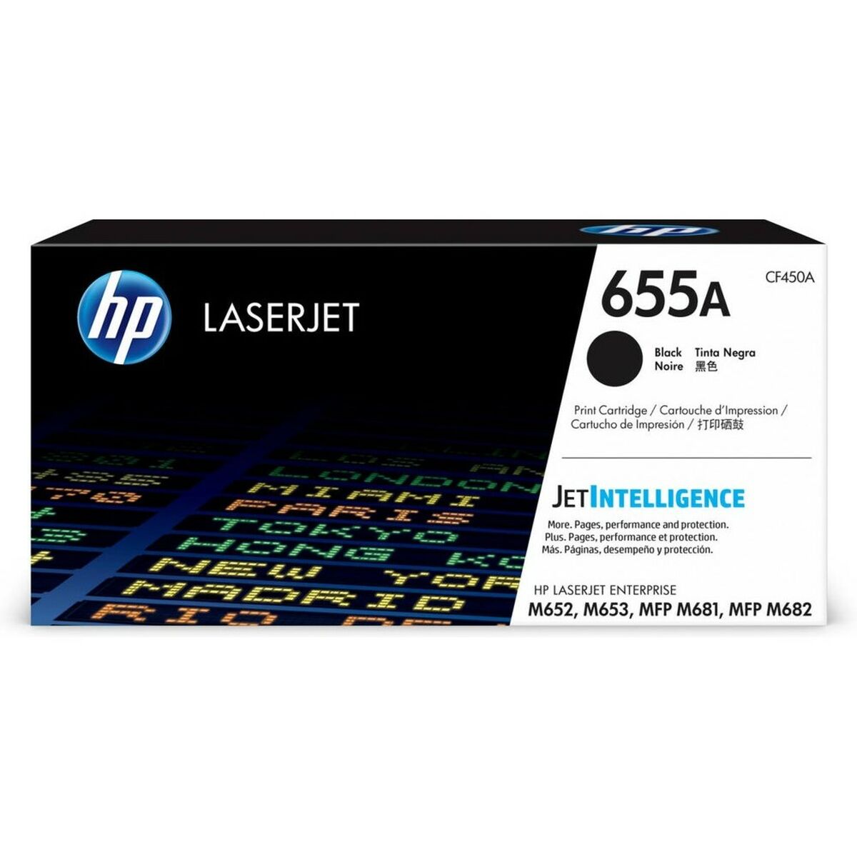 HP 655A original LaserJet Toner cartridge CF450A Black